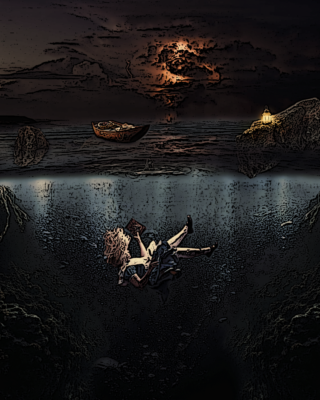 Symbolic Ocean Depths Image Manipulation & Conceptual Artwork