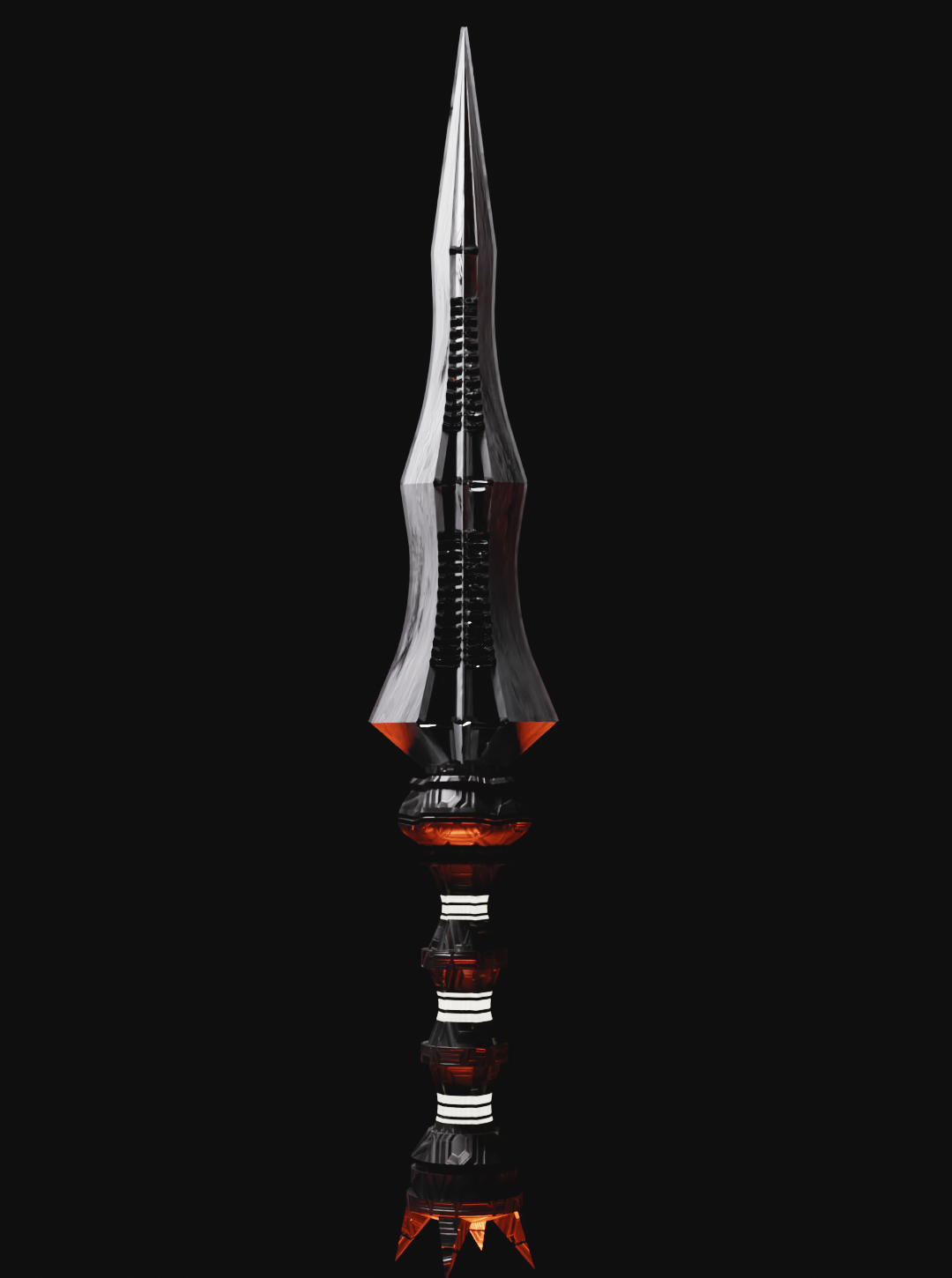 3D Dagger Asset for Game Development